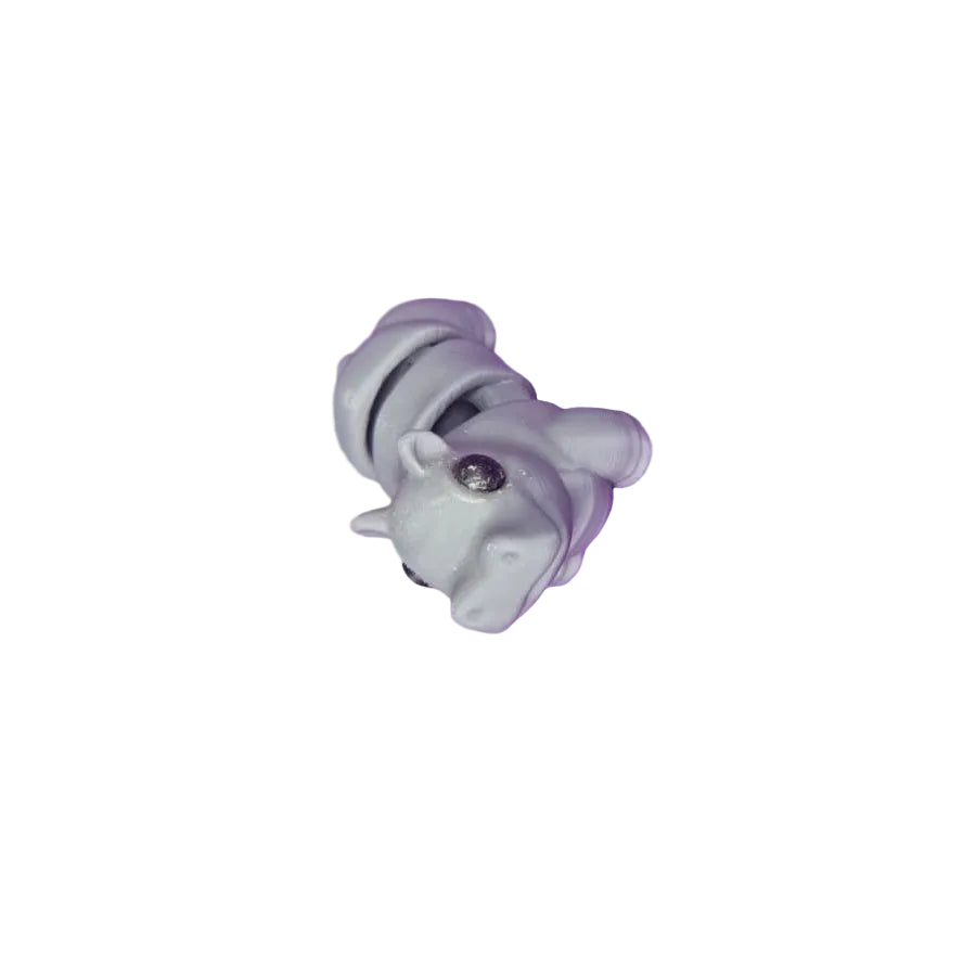 Flexi Hippopotamus 3D Printed Fidget Toy | DS Customs