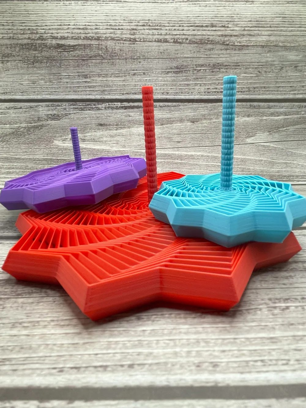 Medium Expanded Sensory Fidget Star - with handle