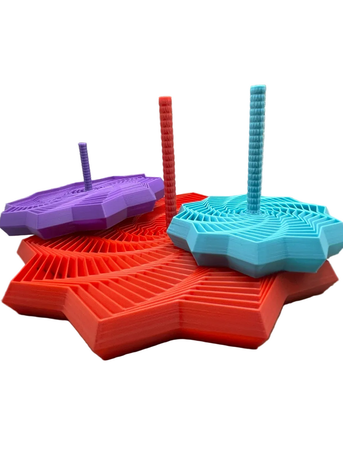 Medium Expanded Sensory Fidget Star - with handle