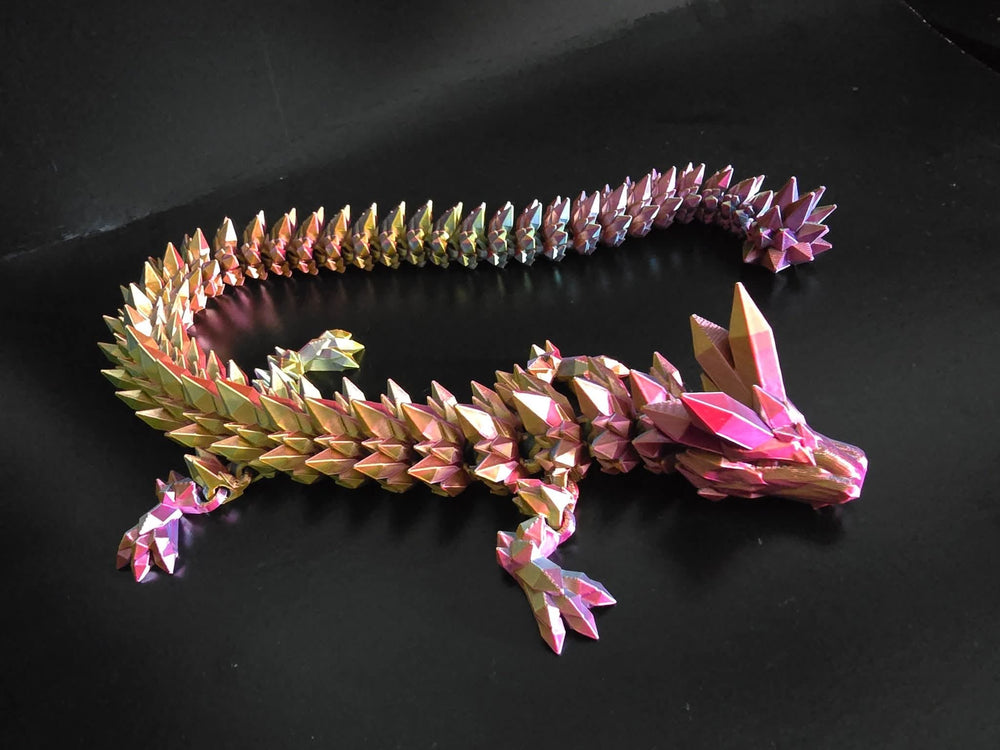 Large 60 cm crystal dragon