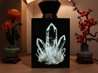 Crystal Cluster Lithophane