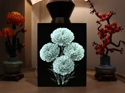 Carnation Stem Lithophane