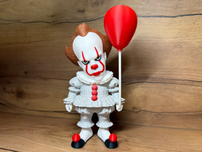 Horror Clown Figure with Balloon